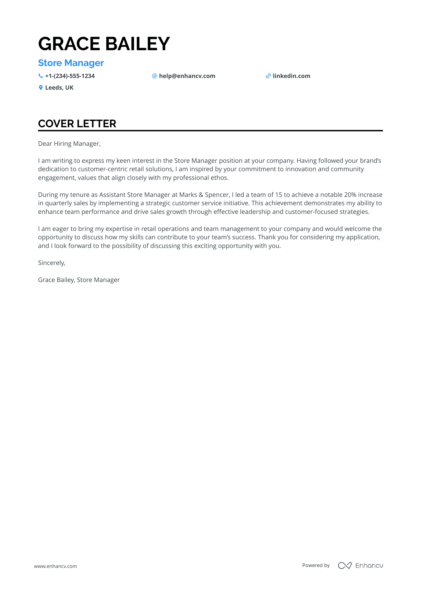 Retail Assistant Manager in Jewellery Resume Example