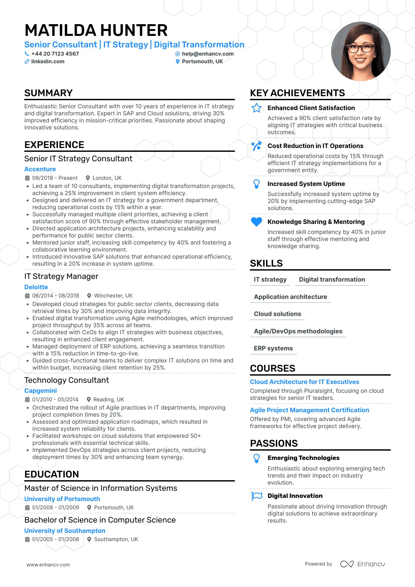 Digital Strategy Consultant Resume Example