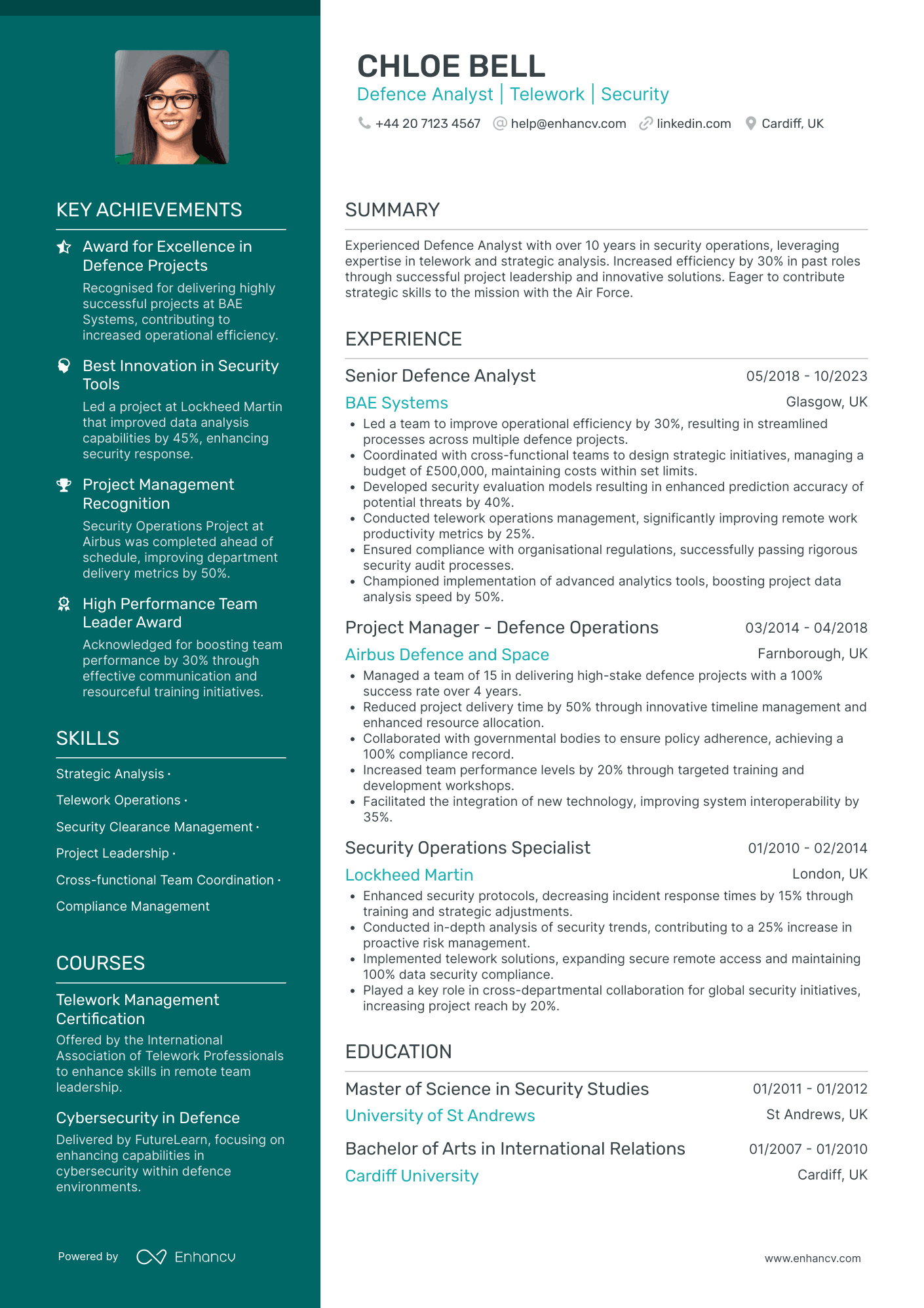 Industrial Design Quality Assurance Resume Example