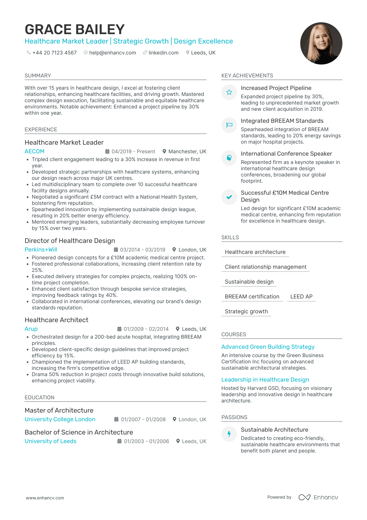 Small Business Owner in Healthcare Resume Example