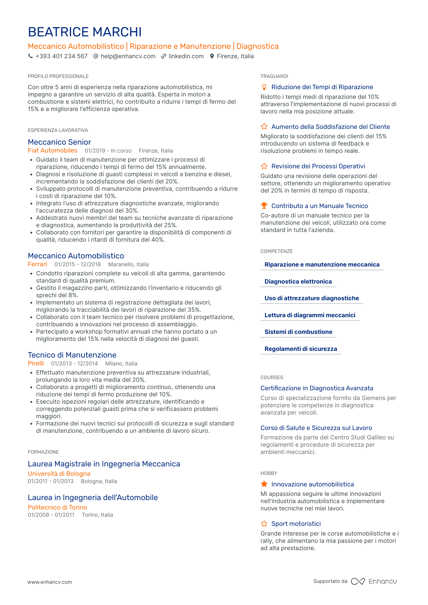 Curriculum di Saldatore di Automobili Resume Example