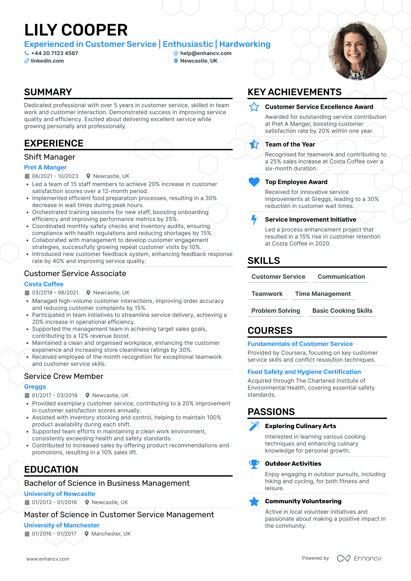 McDonalds Cashier Resume Example