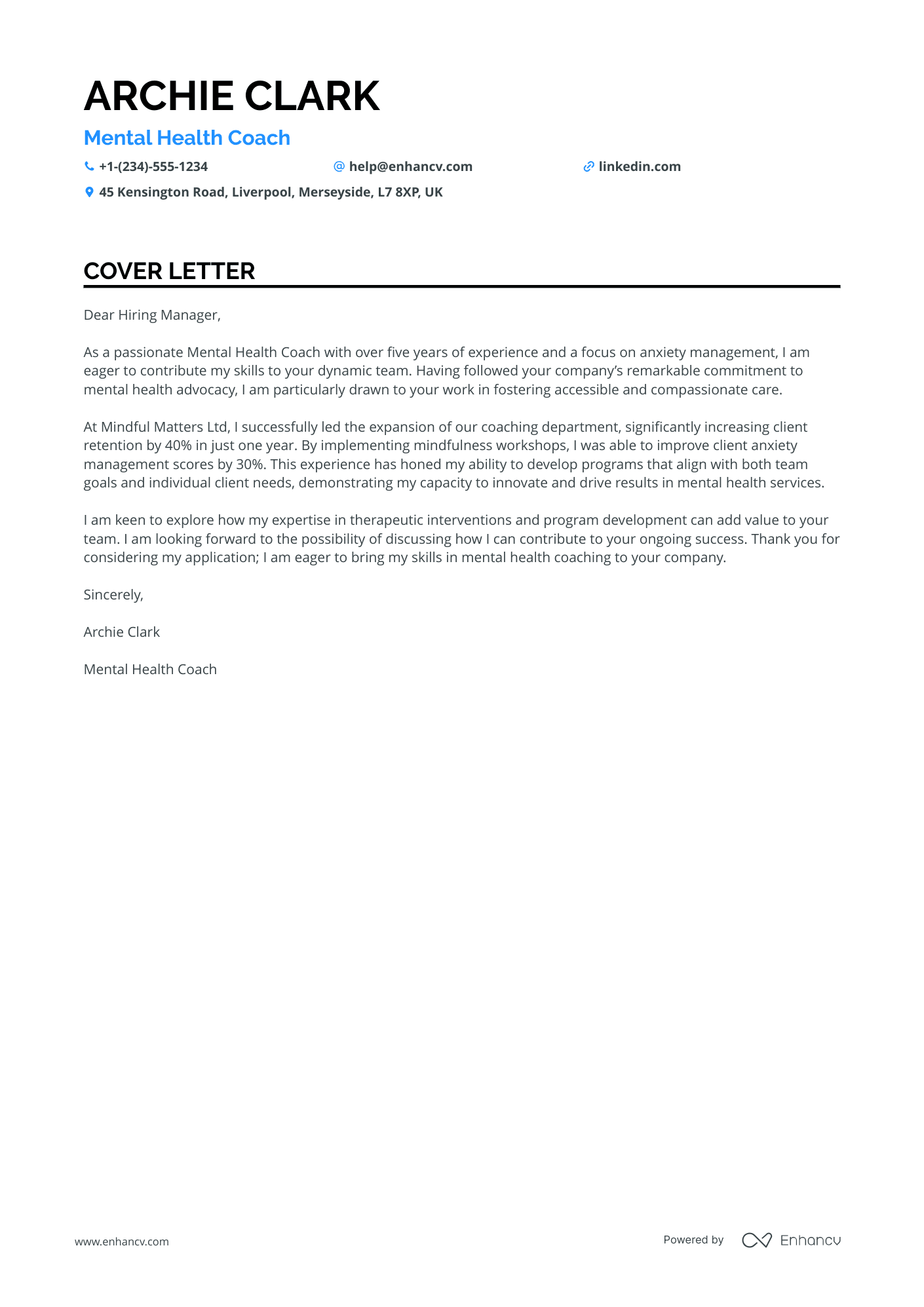 Yoga Teacher for Stress Management Resume Example