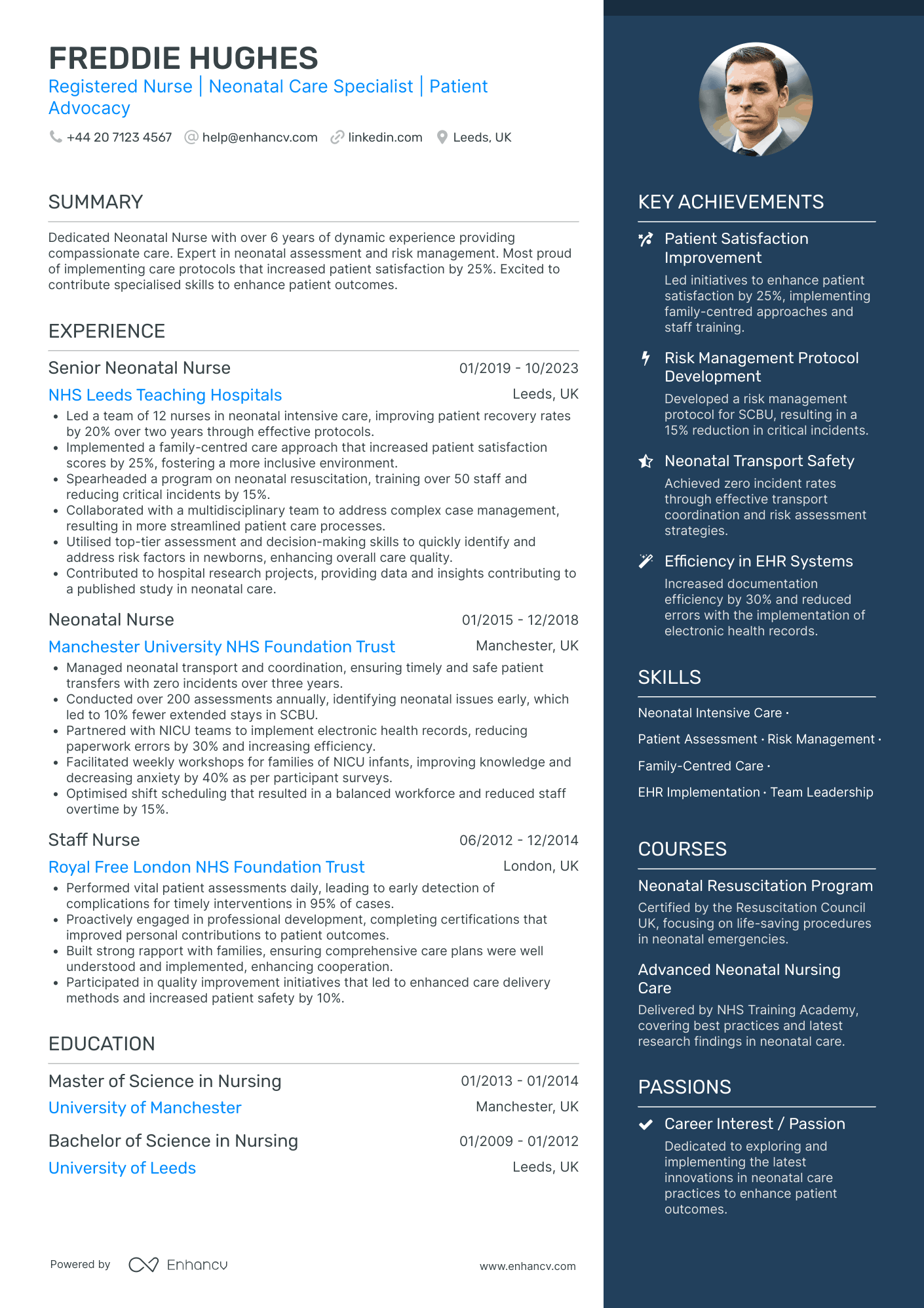 Neonatal Nurse Resume Example