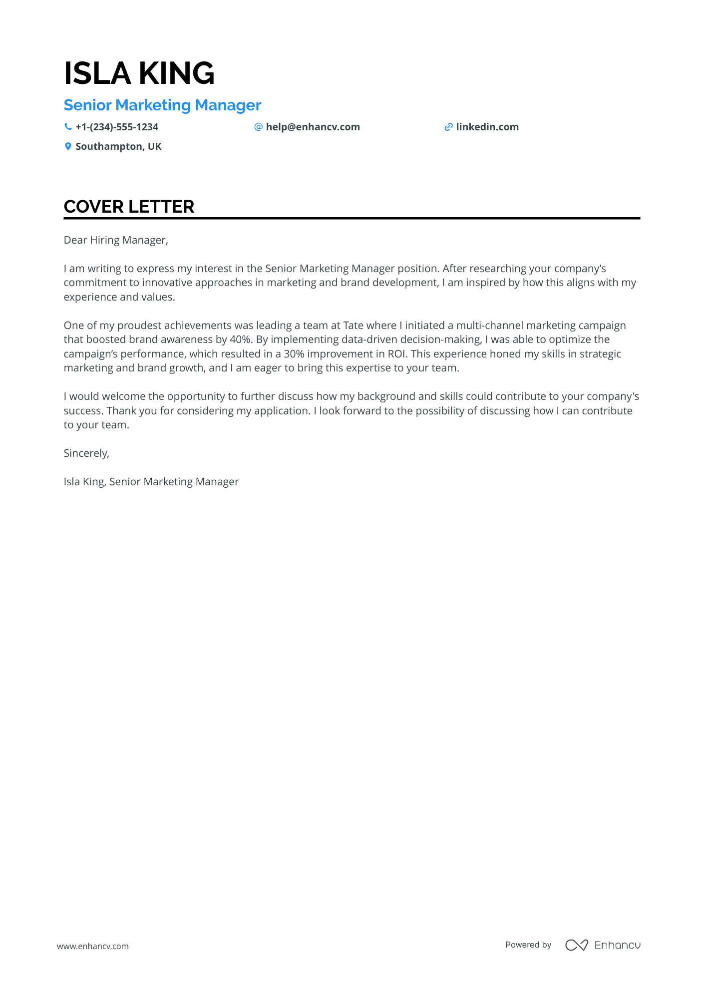 Experienced Mentor in Marketing Resume Example