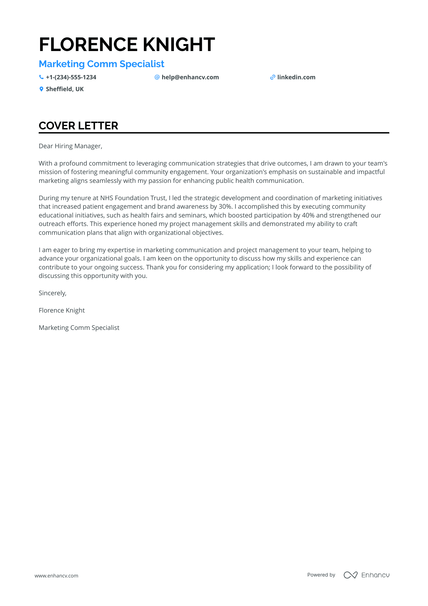 Optometry Marketing Specialist Resume Example