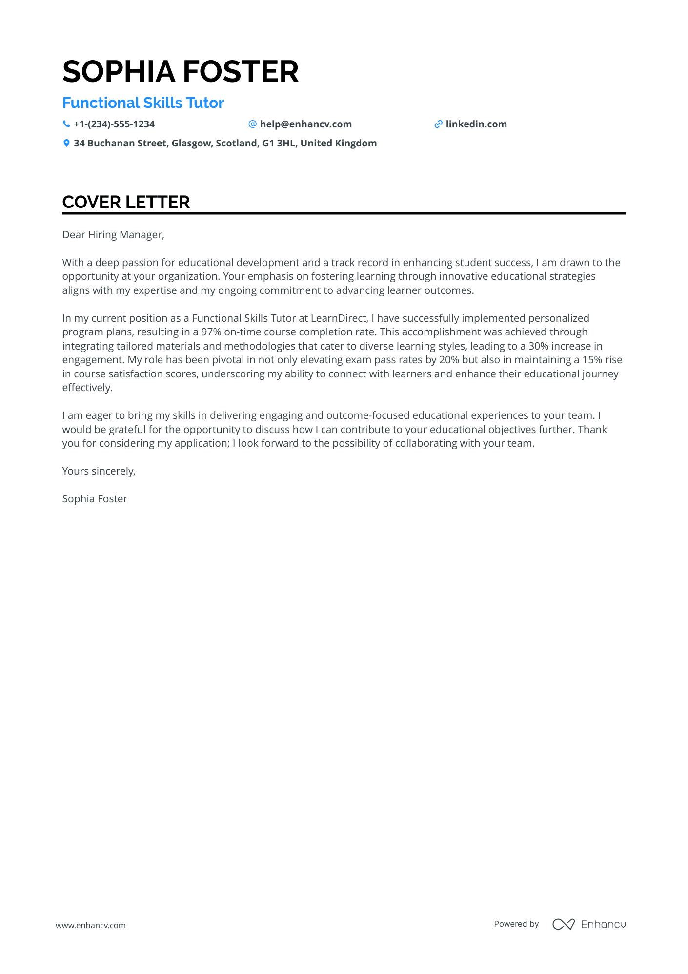 Private Tutor in English Resume Example