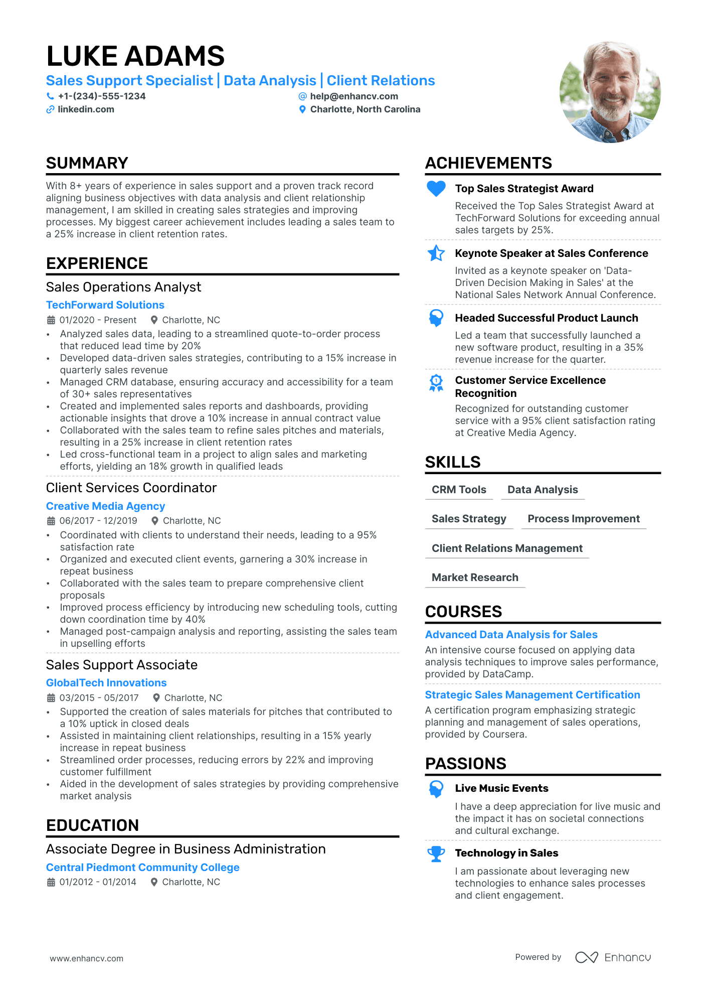 Sales Assistant resume example