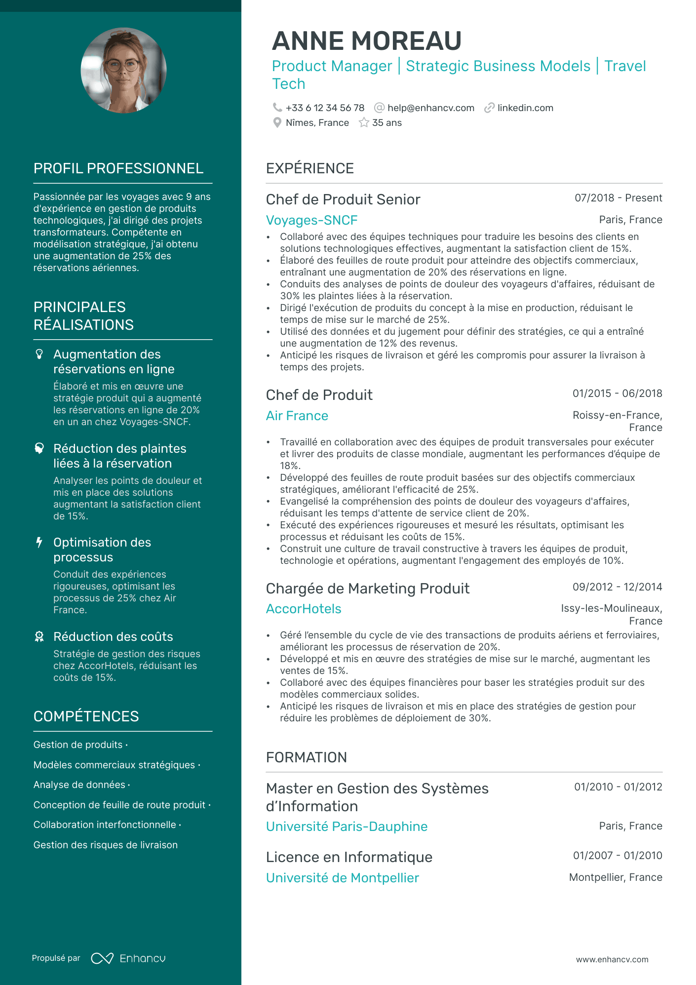 Chef de Produit CV