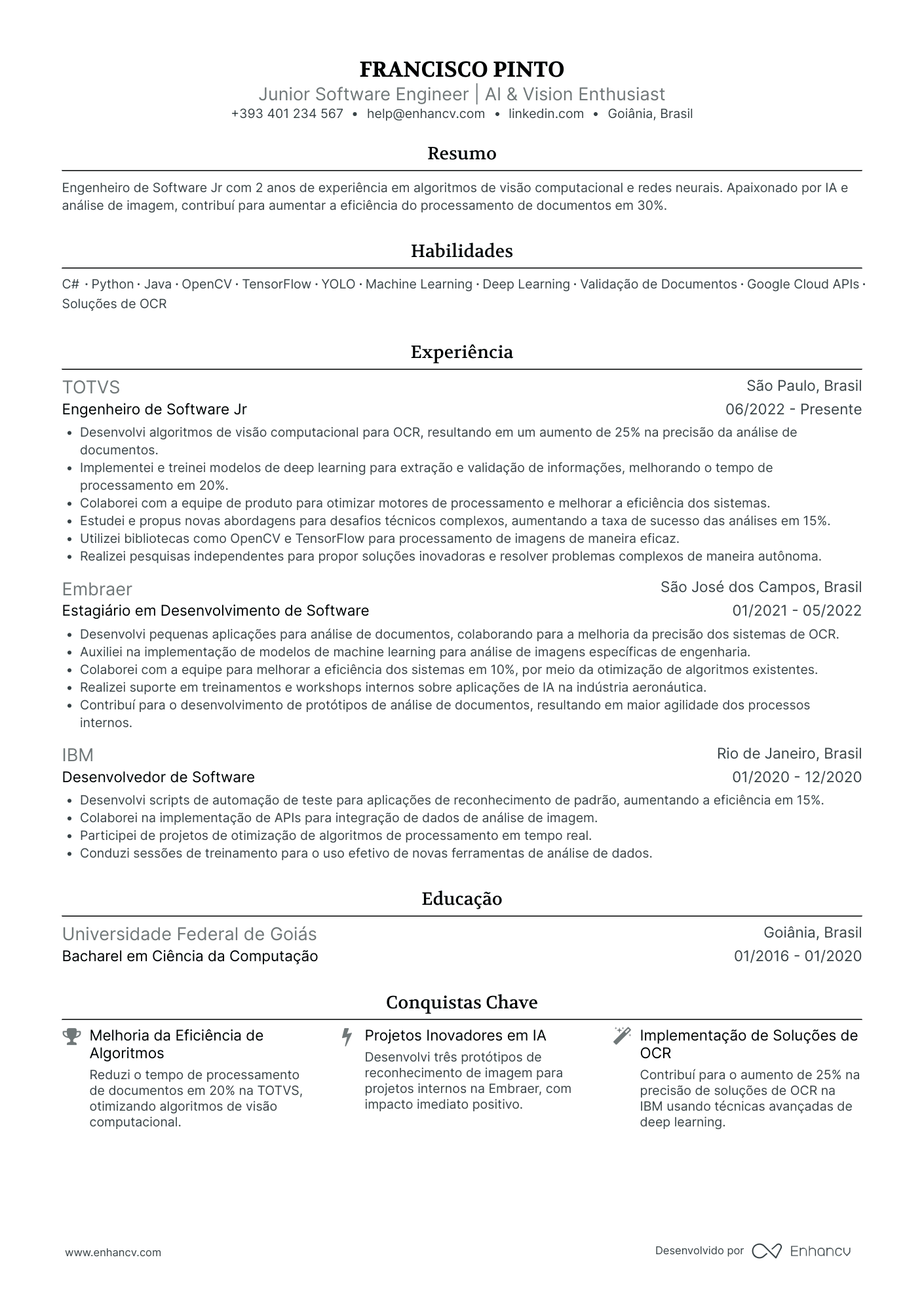 Engenheiro de Software Júnior CV