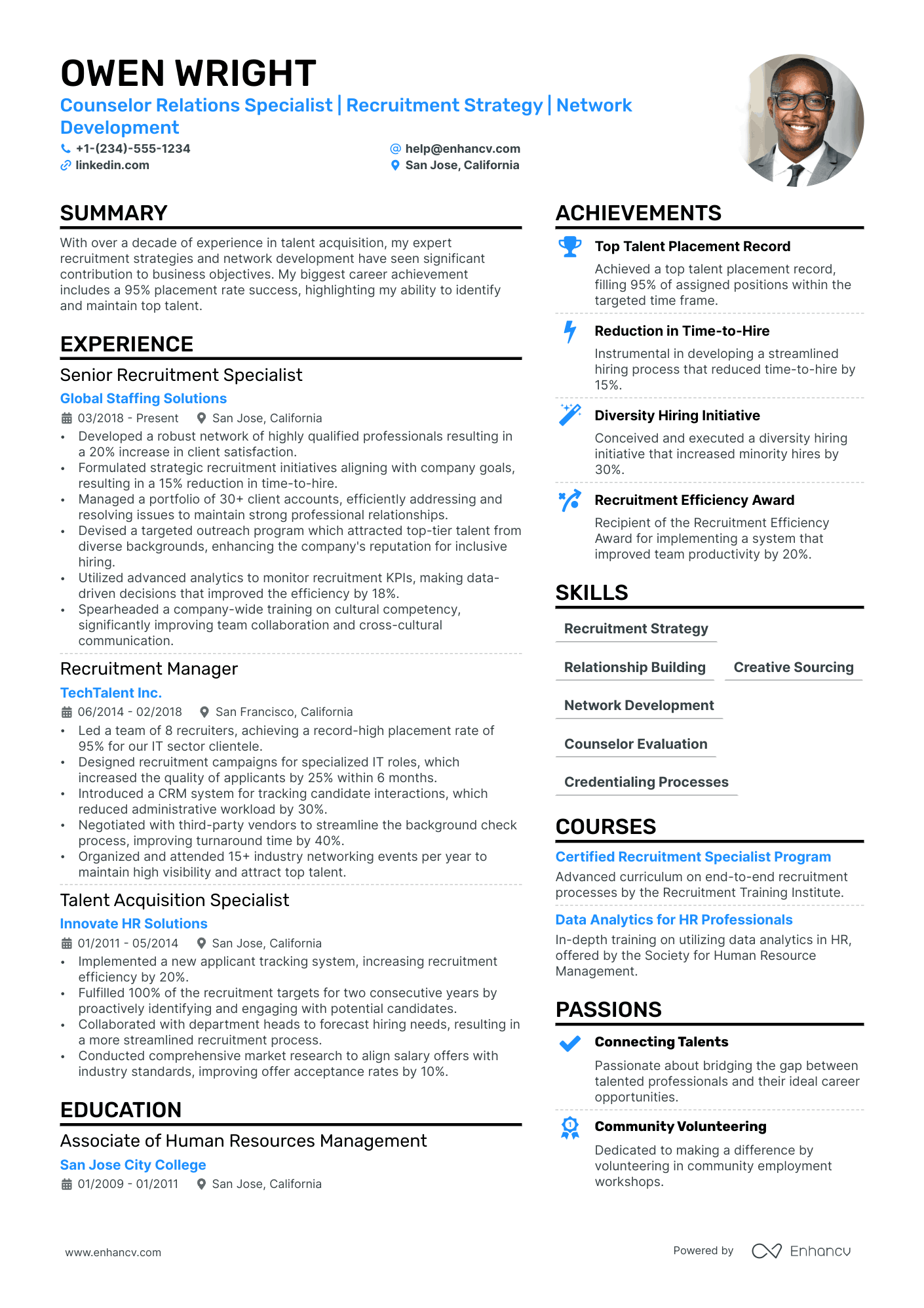 Federal resume example