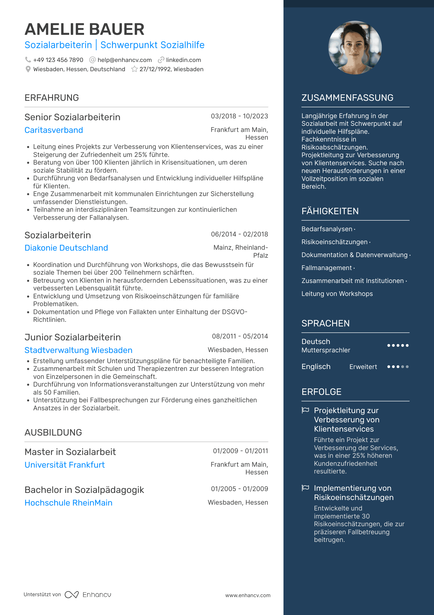Sozialarbeiter CV