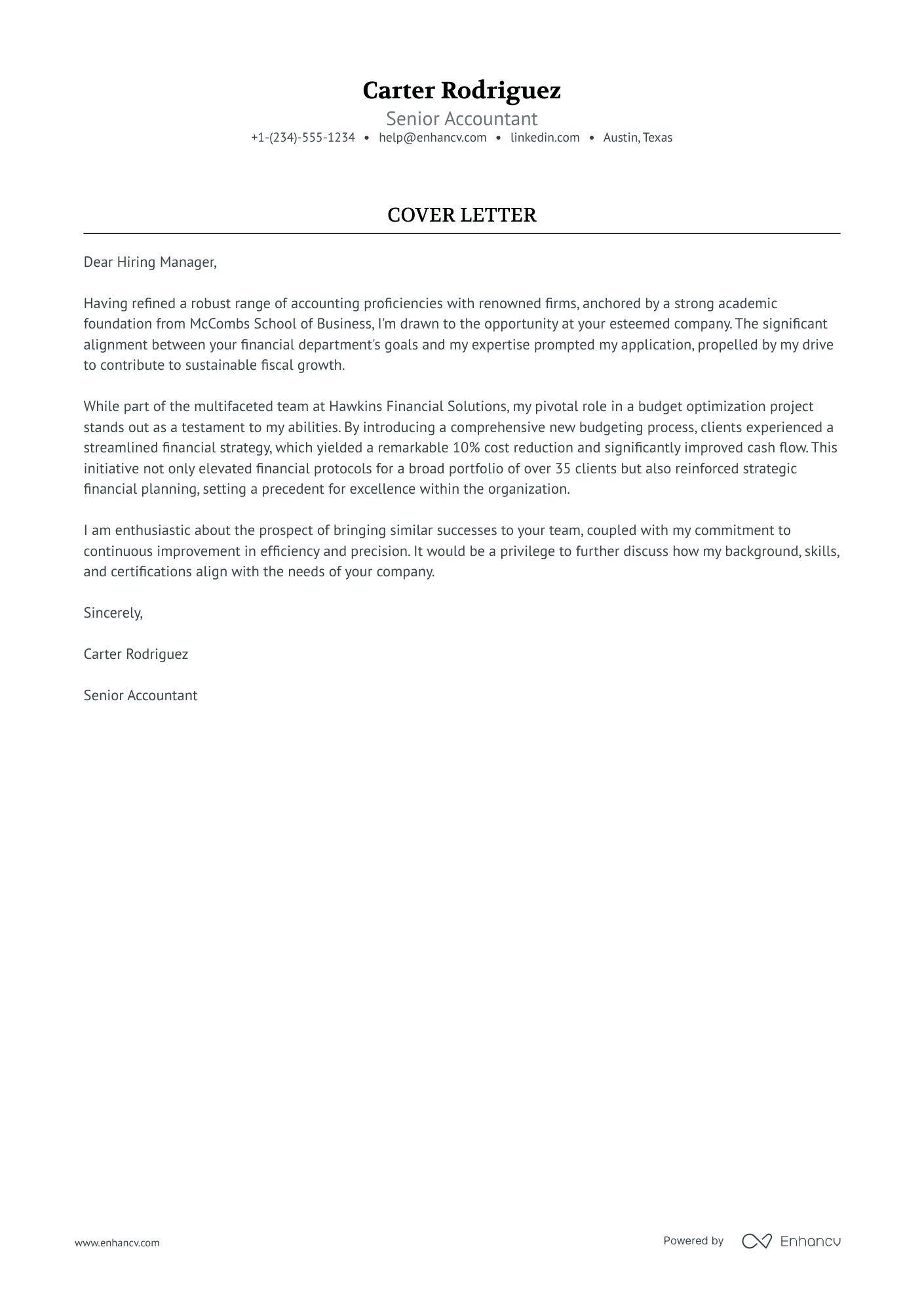 Full Cycle Accounting cover letter